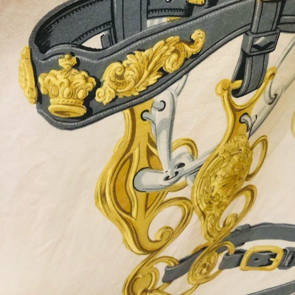 Hermès Scarf. 100% silk. ‘Brides de Gala'. By Hugo Grygkar. Made in France. Silk - Picture 13 of 16